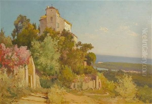 Le Monastere De L'annonciade Oil Painting by Ernest-Louis Lessieux