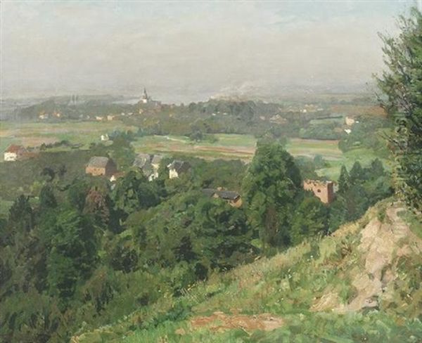 Eifellandschaft Oil Painting by Konrad Ludwig Lessing