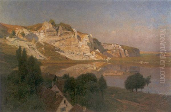 Ansicht Aus Dem Sudharz Oil Painting by Konrad Ludwig Lessing