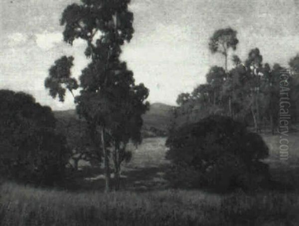 Landscape With Trees by Leonard Lester