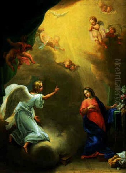 The Annunciation Oil Painting by Pierre Letellier