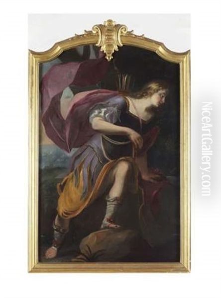 Jeune Chasseur En Pied Oil Painting by Jacques de Letin