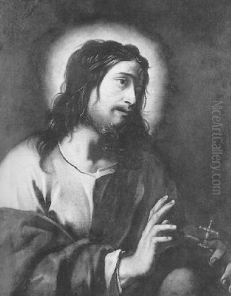 Le Christ Sauveur Du Monde Oil Painting by Jacques de Letin