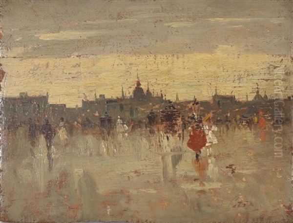 Parigi, Impressione Oil Painting by Antonino Leto