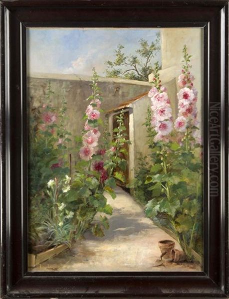 Stimmungsvolles Gartenstuck Oil Painting by Louis Letsch