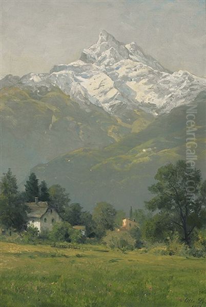 Dent Du Midi Oil Painting by Otto-Friedrich Leu