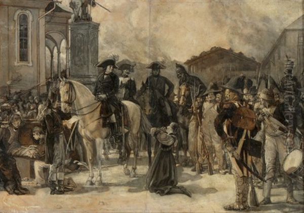 Franzosische Armee Oil Painting by Ernst Otto Leuenberger