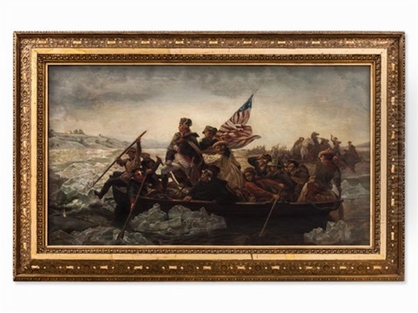 Washington Crossing The Delaware Oil Painting by Emanuel Leutze