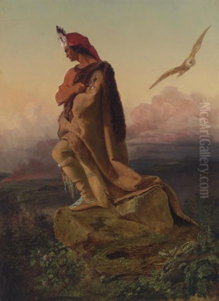 The Last Of The Mohicans Oil Painting by Emanuel Leutze