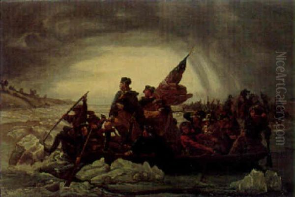 Washington Crossing The Delaware Oil Painting by Emanuel Leutze