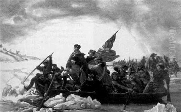 Washington Crossing The Delaware Oil Painting by Emanuel Leutze