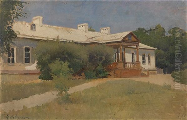 Summer House Oil Painting by Petr Alekseevich Levchenko