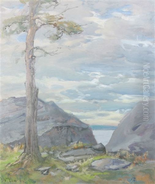 Kustlandskap Oil Painting by Vassilij Filippovich Levi