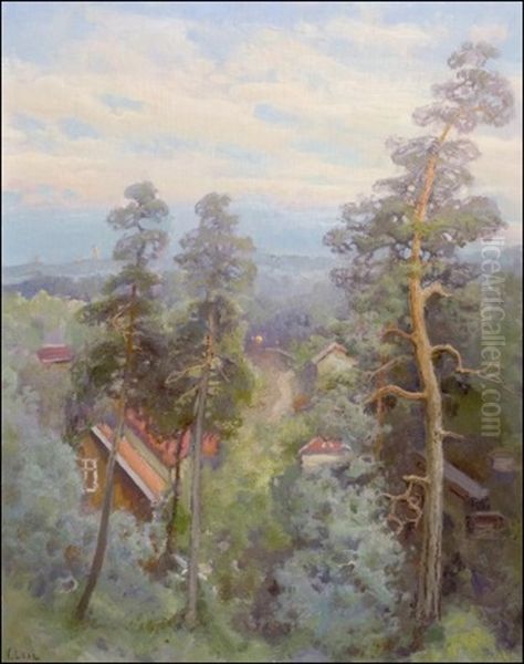 Mantyjen Suojassa Oil Painting by Vassilij Filippovich Levi