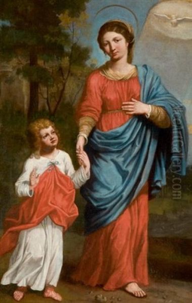 La Vierge Et L'enfant Jesus Oil Painting by Reynaud Levieux