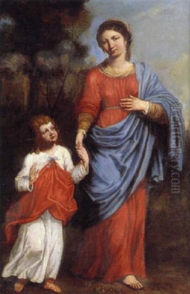 La Vierge Et L'enfant Jesus Oil Painting by Reynaud Levieux