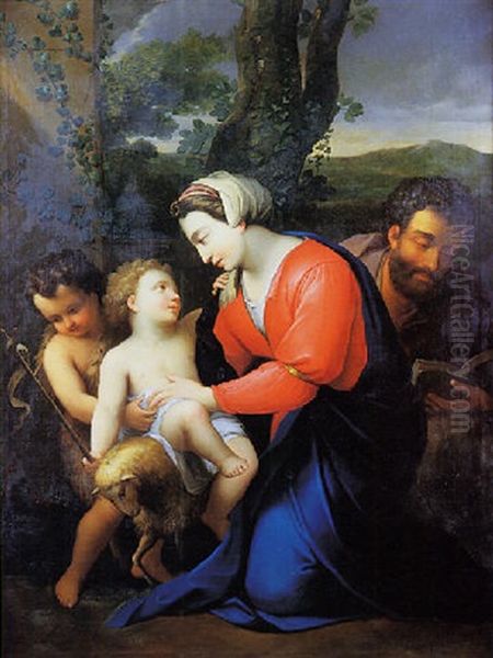 La Sainte Famille Oil Painting by Reynaud Levieux