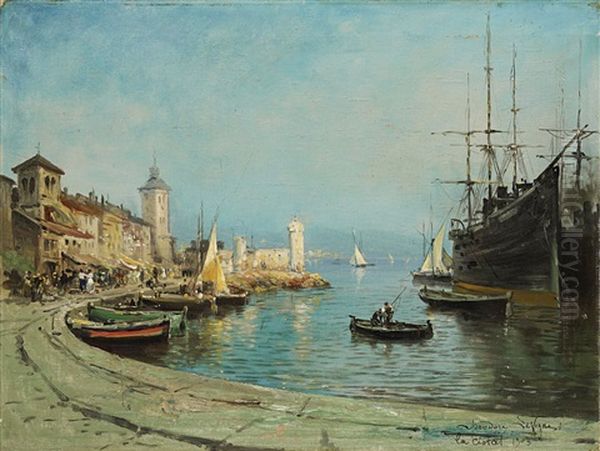 Port De La Ciotat Oil Painting by Theodore Levigne