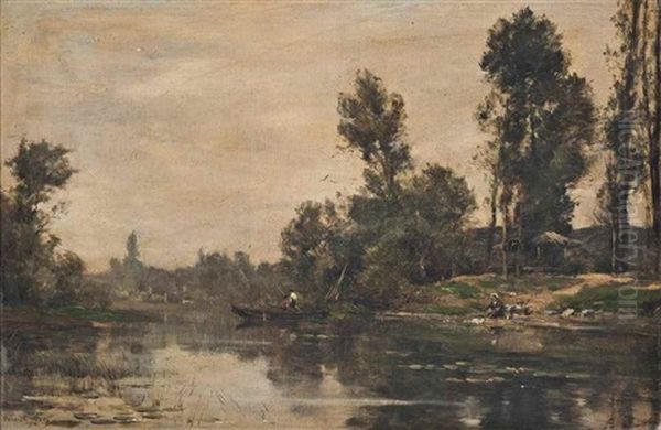 Le Matin A Chenneviere Oil Painting by Maurice Levis