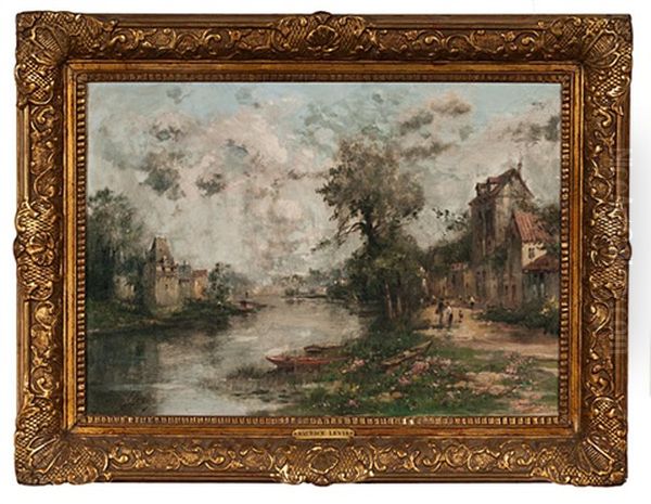 French Summer Scene Oil Painting by Maurice Levis