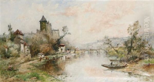 Les Bords De La Loire Oil Painting by Maurice Levis