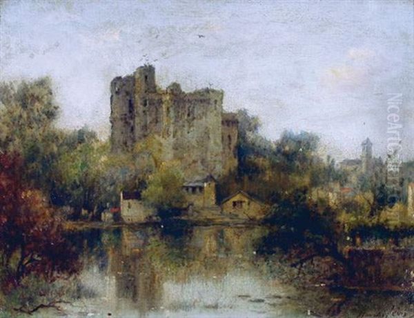 Chateau En Bord De Riviere Oil Painting by Maurice Levis