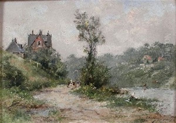 Paysage A Venlette Oil Painting by Maurice Levis