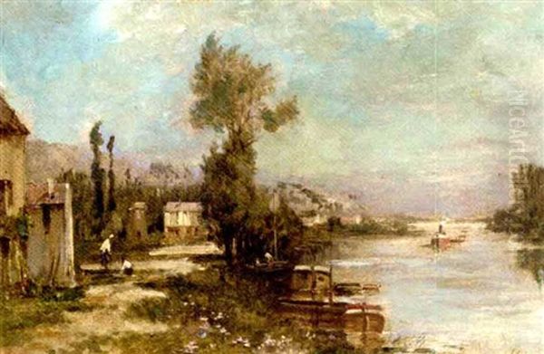 La Seine En Amont D'herblay by Maurice Levis