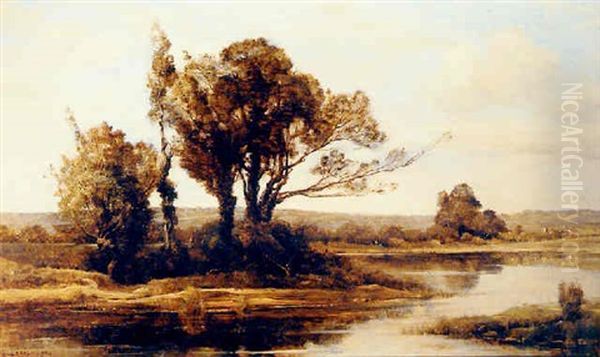 Aux Bords De La Riviere Oil Painting by Maurice Levis