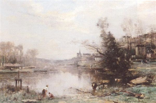 Brume Sur L'etang Oil Painting by Maurice Levis