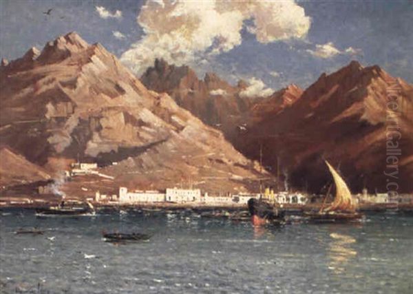 L'escale A Aden Oil Painting by Maurice Levis