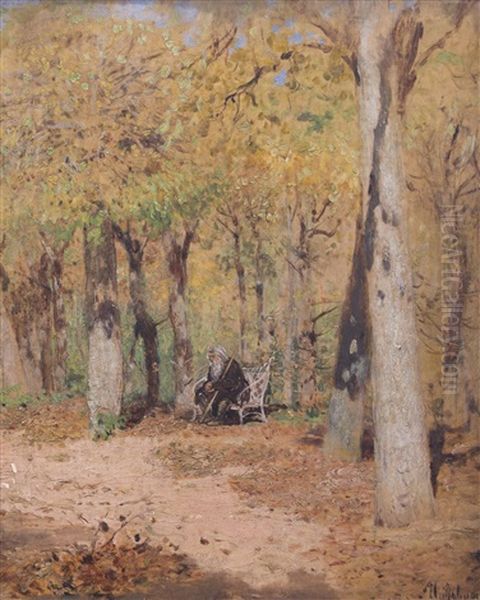 Autumn Musings, 1883 Oil Painting by Isaak Levitan