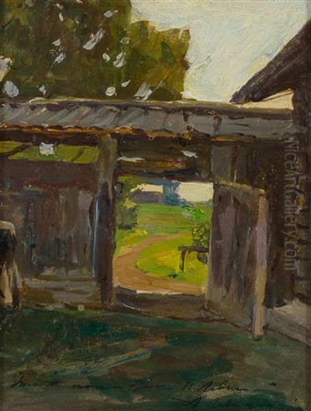 Summer Beyond The Gate Oil Painting by Isaak Levitan