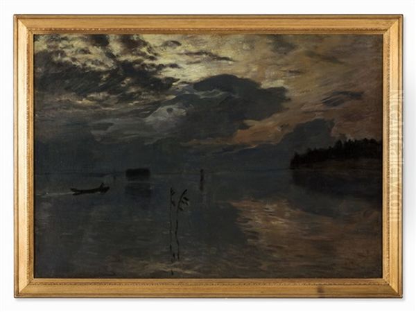 Twilight On The Water Oil Painting by Isaak Levitan