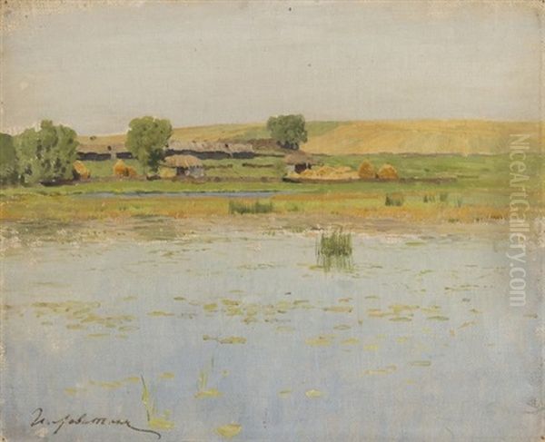 Savvinskaya Sloboda, Zvenigorod Oil Painting by Isaak Levitan