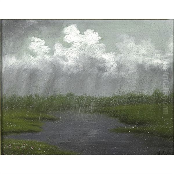 Rainy Paysage Oil Painting by Isaak Levitan