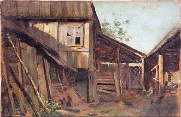 Gallinero Oil Painting by Isaak Levitan