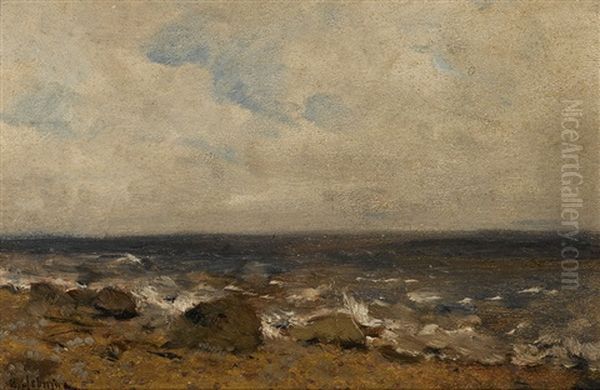 Rocky Shore Oil Painting by Isaak Levitan