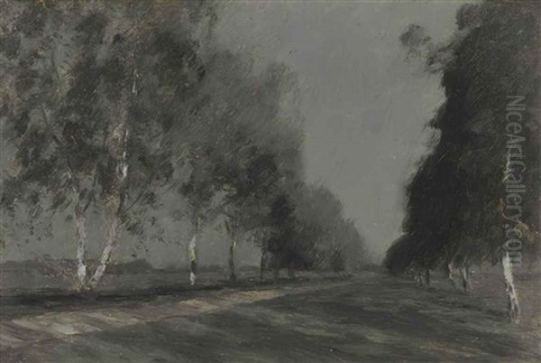 Moonlit Night (study) Oil Painting by Isaak Levitan