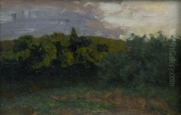 Cloudy Morning 1887 (study) Oil Painting by Isaak Levitan