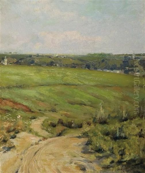 Summer Landscape Oil Painting by Isaak Levitan