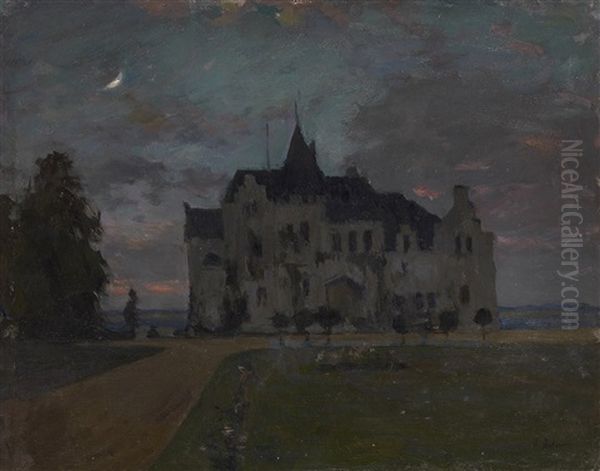 Castle (version Of Castle. Twilight) Oil Painting by Isaak Levitan