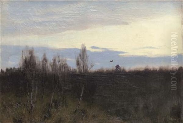 Taiga Oil Painting by Isaak Levitan