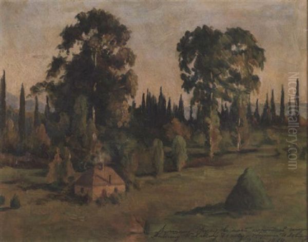 Datcha In A Wooded Landscape by Isaak Levitan