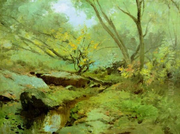 Skogsback Oil Painting by Isaak Levitan