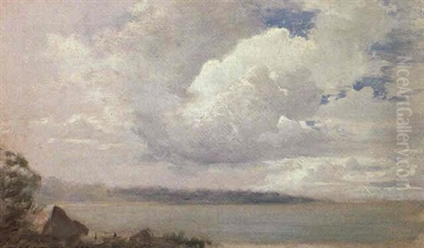 Clouds Over Lake Senega Oil Painting by Isaak Levitan