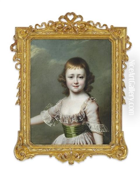 Portrait Of Grand Duchess Catherine Pavlovna Of Russia (1788-1819) Oil Painting by Dimitri Gregoriovitch Levitsky