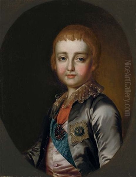 Portrait Of Emperor Alexander I Of Russia by Dimitri Gregoriovitch Levitsky