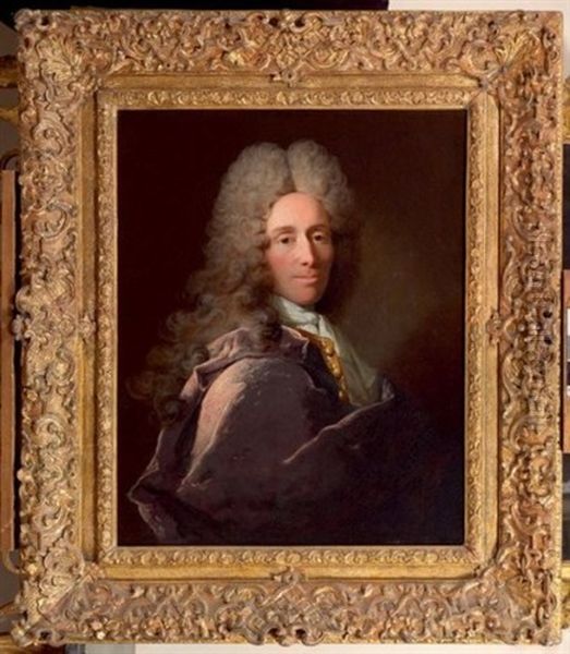 Portrait Presume De Monsieur De Maubreuil, Avocat Au Parlement Oil Painting by Robert Levrac-Tournieres