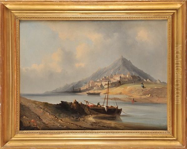 La Peche - Le Retour De La Peche (pair) Oil Painting by Alphonse Jacques (Said) Levy